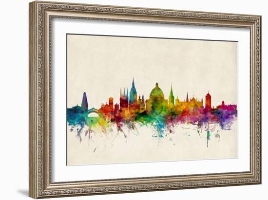 Oxford England Skyline-Michael Tompsett-Framed Art Print