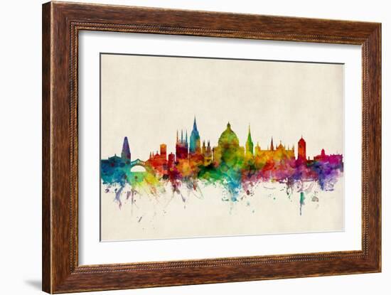 Oxford England Skyline-Michael Tompsett-Framed Art Print
