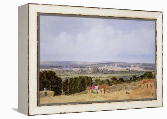 Oxford from Hinksey Hill-J. M. W. Turner-Framed Premier Image Canvas