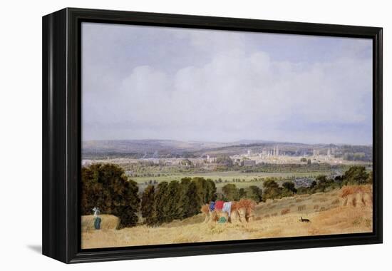 Oxford from Hinksey Hill-J. M. W. Turner-Framed Premier Image Canvas