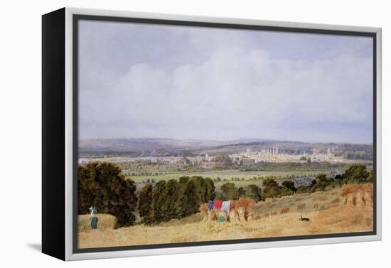 Oxford from Hinksey Hill-J. M. W. Turner-Framed Premier Image Canvas