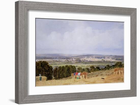 Oxford from Hinksey Hill-J. M. W. Turner-Framed Giclee Print