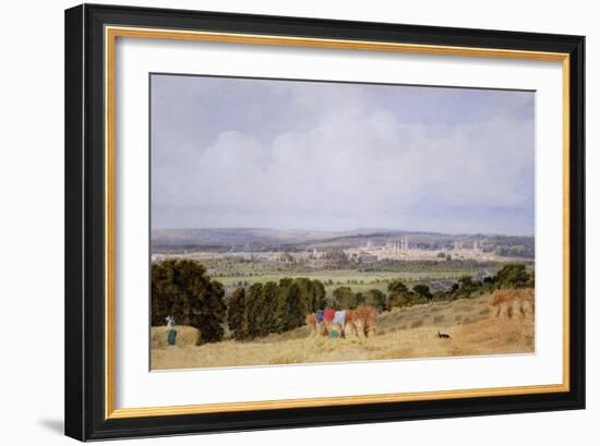 Oxford from Hinksey Hill-J. M. W. Turner-Framed Giclee Print