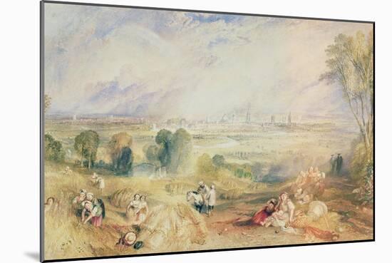 Oxford from North Hinksey-J. M. W. Turner-Mounted Giclee Print