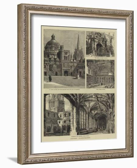 Oxford Illustrated-Henry William Brewer-Framed Giclee Print