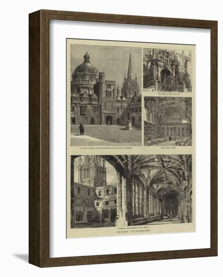 Oxford Illustrated-Henry William Brewer-Framed Giclee Print