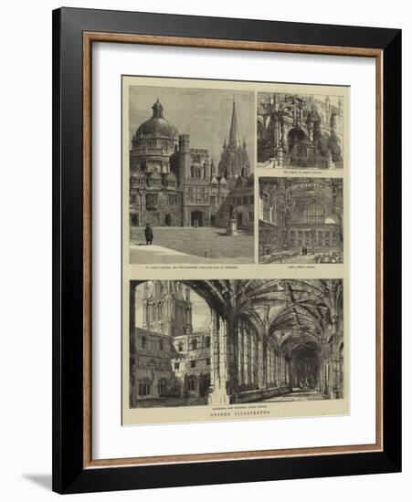 Oxford Illustrated-Henry William Brewer-Framed Giclee Print