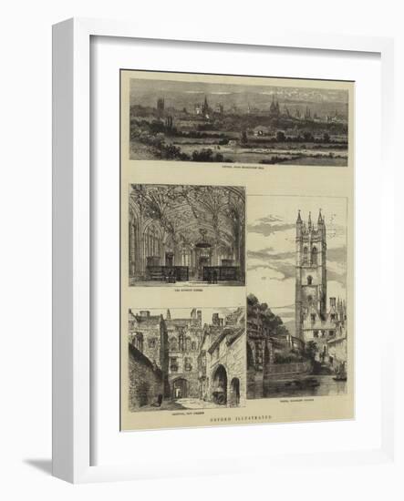 Oxford Illustrated-Henry William Brewer-Framed Giclee Print