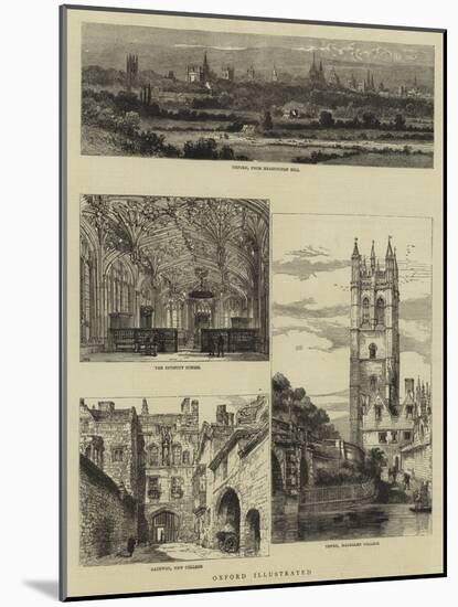 Oxford Illustrated-Henry William Brewer-Mounted Giclee Print