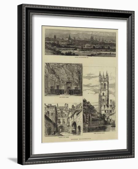 Oxford Illustrated-Henry William Brewer-Framed Giclee Print