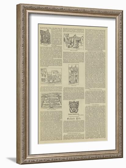 Oxford Illustrated-Henry William Brewer-Framed Giclee Print