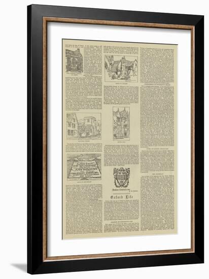 Oxford Illustrated-Henry William Brewer-Framed Giclee Print