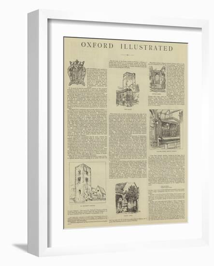 Oxford Illustrated-Henry William Brewer-Framed Giclee Print