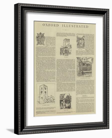 Oxford Illustrated-Henry William Brewer-Framed Giclee Print