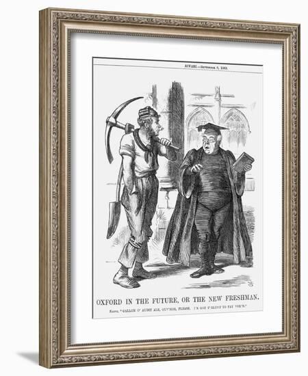 Oxford in the Future, or the New Freshman, 1865-John Tenniel-Framed Giclee Print