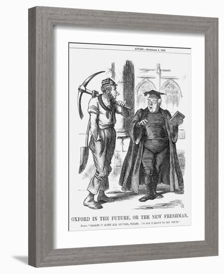 Oxford in the Future, or the New Freshman, 1865-John Tenniel-Framed Giclee Print
