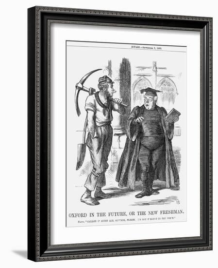 Oxford in the Future, or the New Freshman, 1865-John Tenniel-Framed Giclee Print