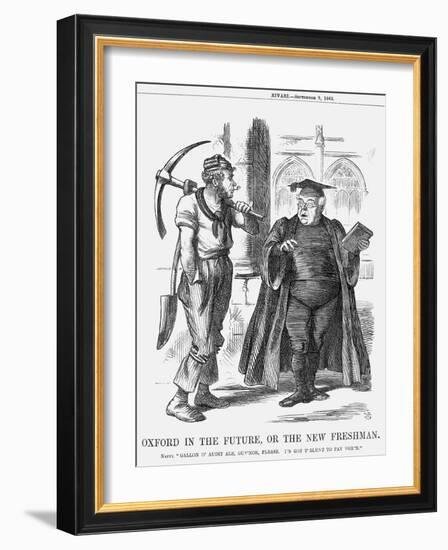 Oxford in the Future, or the New Freshman, 1865-John Tenniel-Framed Giclee Print