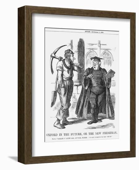 Oxford in the Future, or the New Freshman, 1865-John Tenniel-Framed Giclee Print