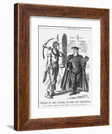 Oxford in the Future, or the New Freshman, 1865-John Tenniel-Framed Giclee Print