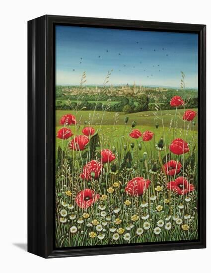 Oxford / Poppies, 1983-Frances Broomfield-Framed Premier Image Canvas