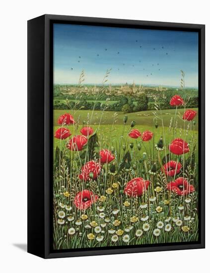 Oxford / Poppies, 1983-Frances Broomfield-Framed Premier Image Canvas