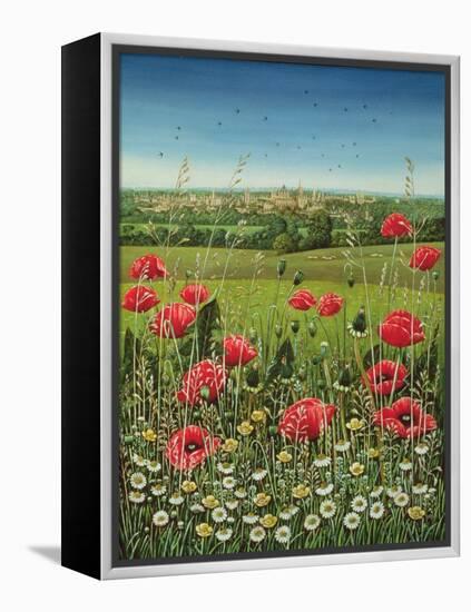 Oxford / Poppies, 1983-Frances Broomfield-Framed Premier Image Canvas