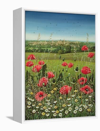 Oxford / Poppies, 1983-Frances Broomfield-Framed Premier Image Canvas