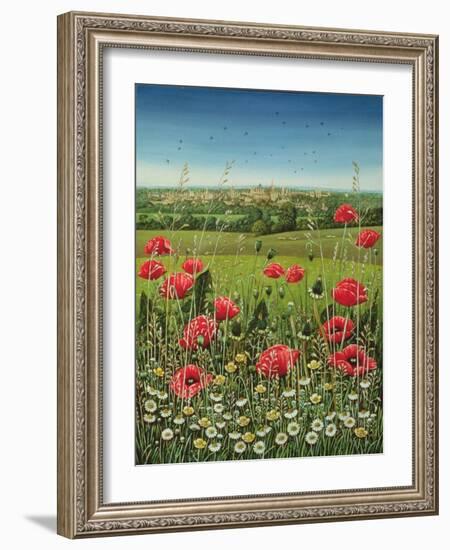 Oxford / Poppies, 1983-Frances Broomfield-Framed Giclee Print