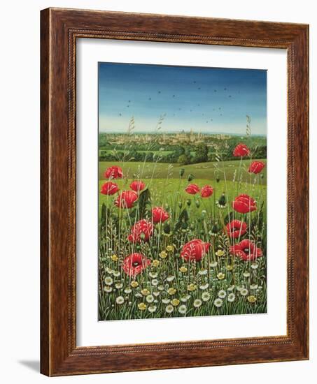 Oxford / Poppies, 1983-Frances Broomfield-Framed Giclee Print