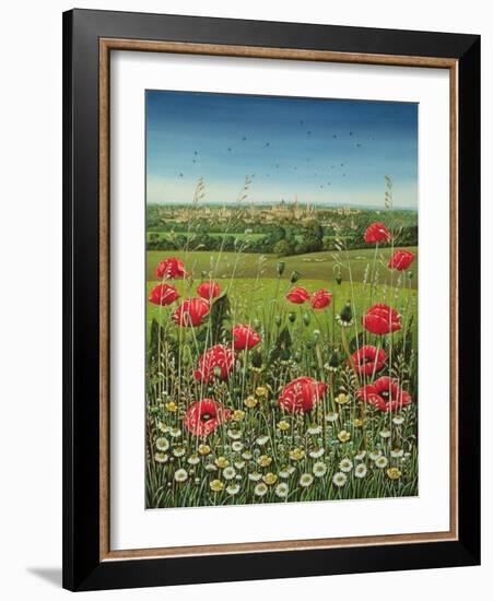 Oxford / Poppies, 1983-Frances Broomfield-Framed Giclee Print