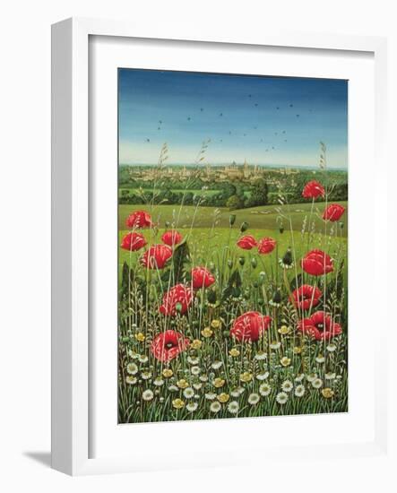 Oxford / Poppies, 1983-Frances Broomfield-Framed Giclee Print