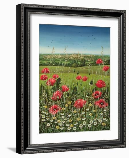 Oxford / Poppies, 1983-Frances Broomfield-Framed Giclee Print