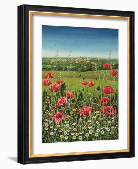 Oxford / Poppies, 1983-Frances Broomfield-Framed Giclee Print