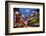 Oxford Street and Christmas Lights, London, UK-Peter Adams-Framed Photographic Print