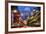 Oxford Street and Christmas Lights, London, UK-Peter Adams-Framed Photographic Print