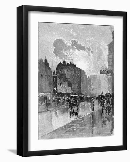 Oxford Street-Joseph Pennell-Framed Art Print