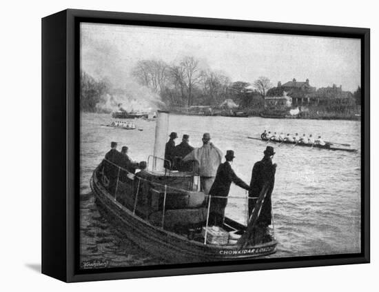 Oxford v Cambridge 1895-null-Framed Premier Image Canvas