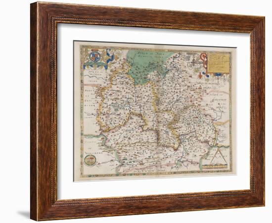 Oxfordshire and Berkshire-Christopher Saxton-Framed Giclee Print