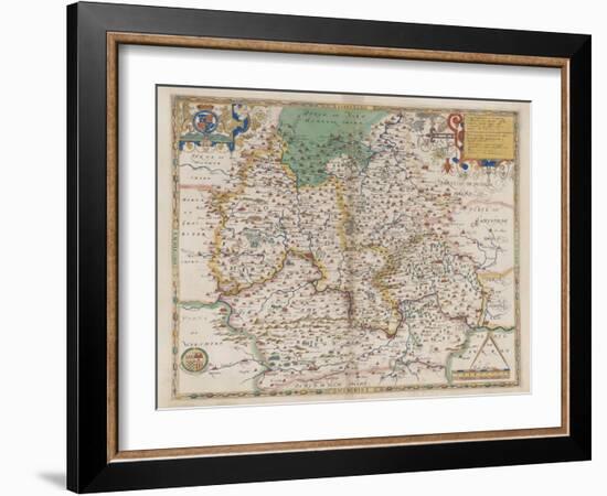 Oxfordshire and Berkshire-Christopher Saxton-Framed Giclee Print