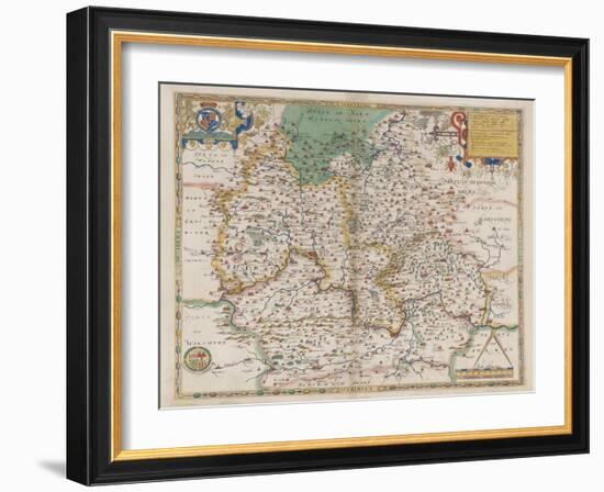 Oxfordshire and Berkshire-Christopher Saxton-Framed Giclee Print