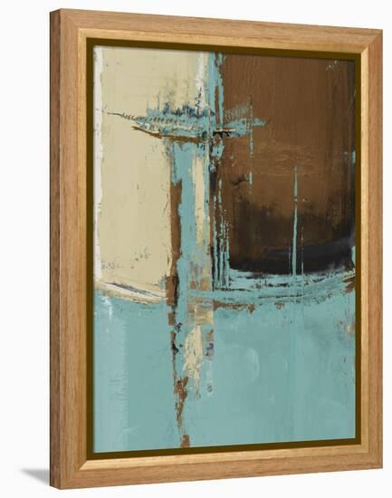 Oxido on Teal I-Patricia Pinto-Framed Stretched Canvas