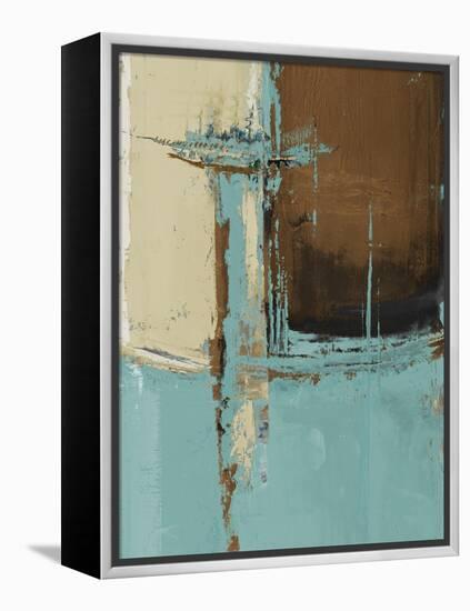 Oxido on Teal I-Patricia Pinto-Framed Stretched Canvas