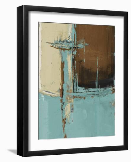 Oxido on Teal I-Patricia Pinto-Framed Art Print