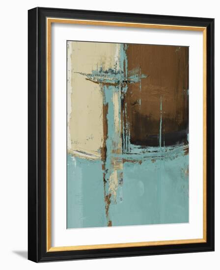 Oxido on Teal I-Patricia Pinto-Framed Art Print