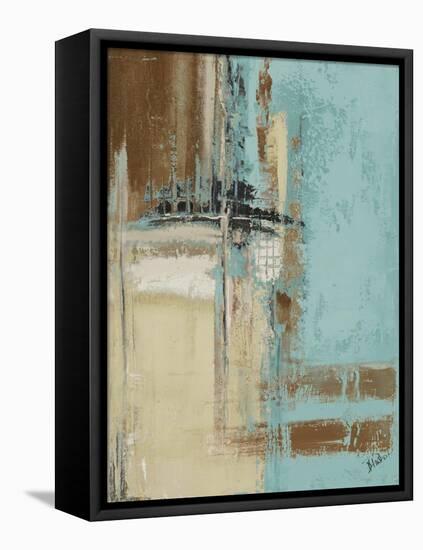 Oxido on Teal II-Patricia Pinto-Framed Stretched Canvas