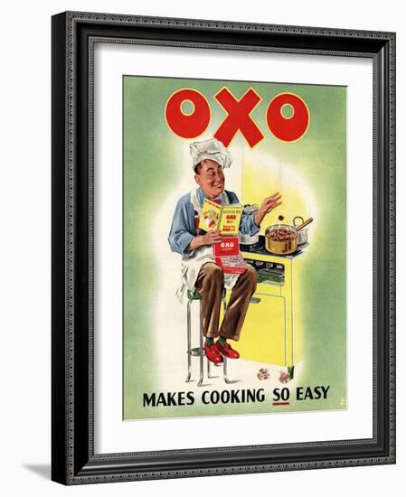 OXO, Chefs Cooking, UK, 1950-null-Framed Giclee Print