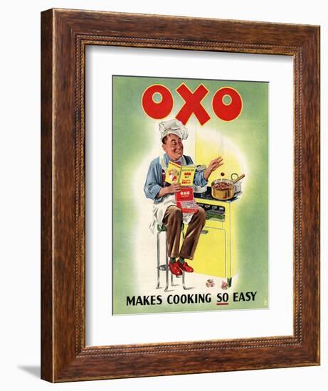 OXO, Chefs Cooking, UK, 1950-null-Framed Giclee Print