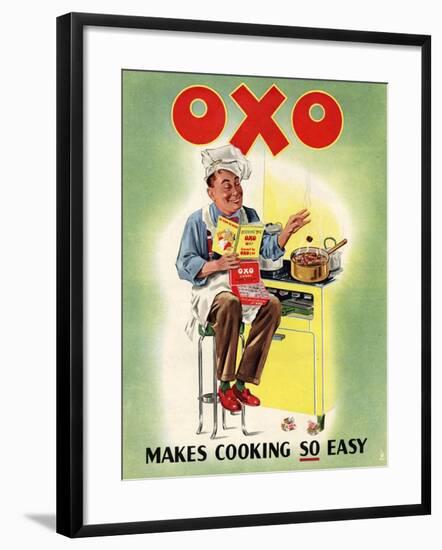 OXO, Chefs Cooking, UK, 1950-null-Framed Giclee Print