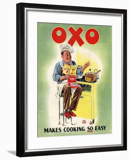 OXO, Chefs Cooking, UK, 1950-null-Framed Giclee Print